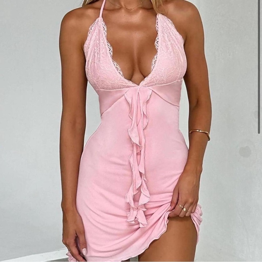 Tiger Mist Deena Baby Pink Dress